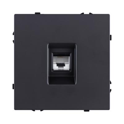 Розетка телефонная RJ11, черный матовый Kollinger Eclipse EC-019BK