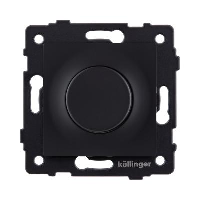 Светорегулятор для светодиодных ламп, проходной, 500W, черный матовый Kollinger REA-048BM для Aspekt, Eleganz, Reflex