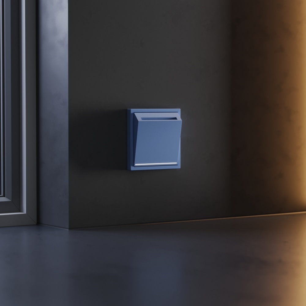 Накладка для выключателя карточного Voltum S70 (деним) VLS002615