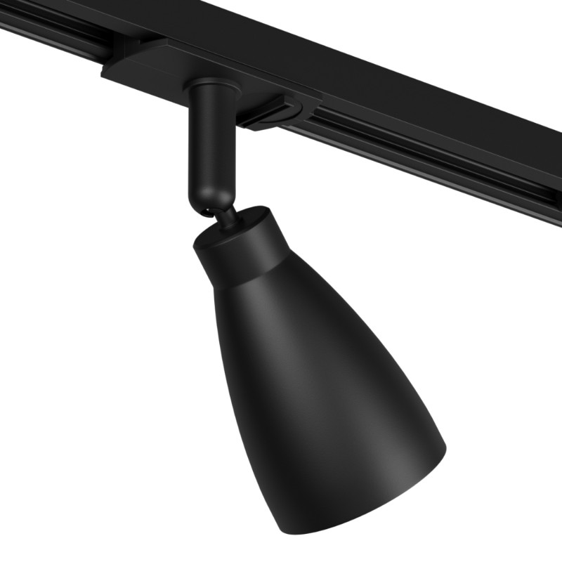 Трековый однофазный светильник Denkirs Bell DK6050-BK
