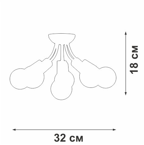 Потолочная люстра Vitaluce V3927-0/6PL