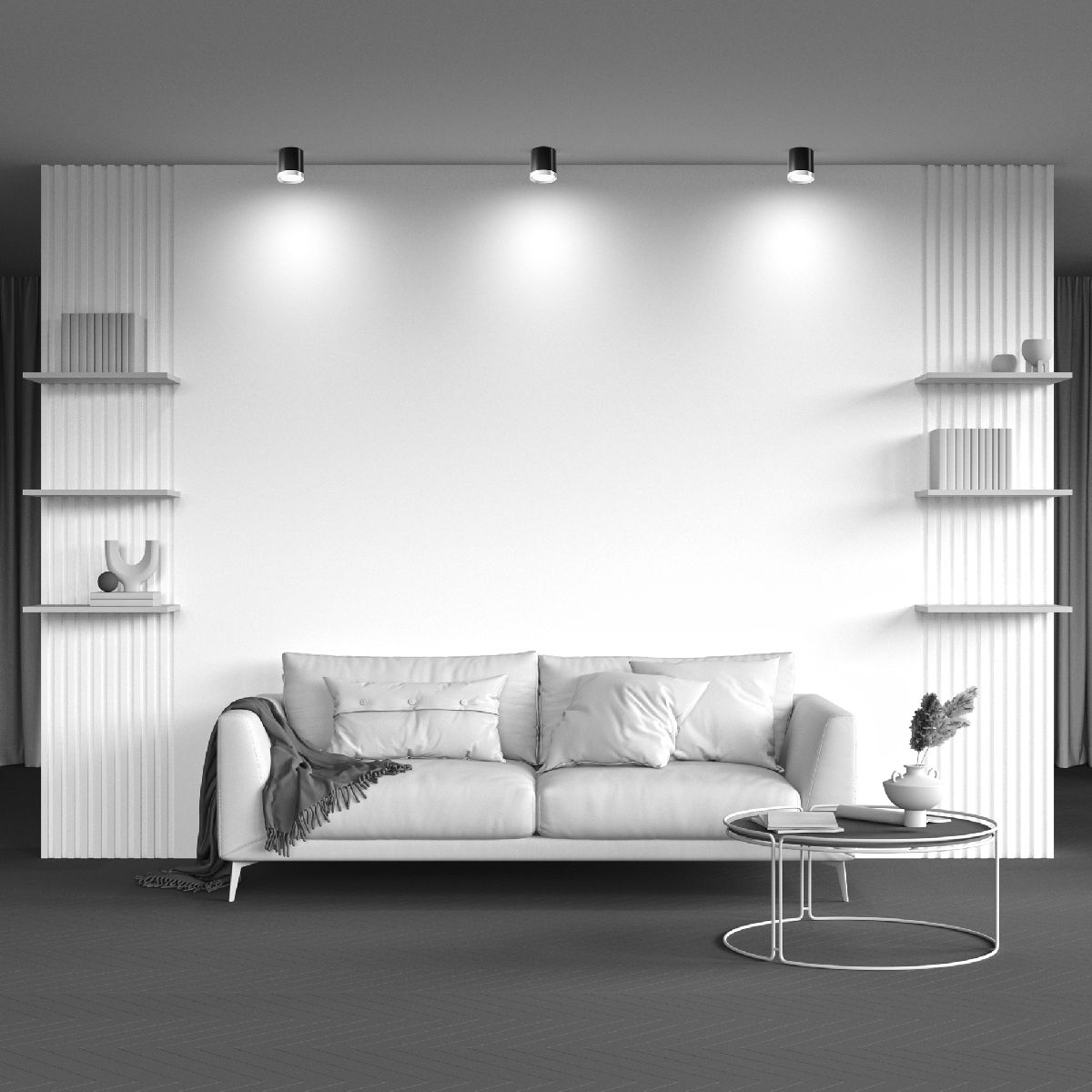 Потолочный светильник Maytoni Technical Hoop C086CM-GX53-MRD-BG