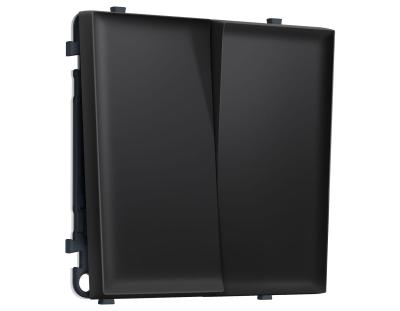 Комплект механизма 2-кл перекрестного выключателя SIGMA Черный матовый 10A-250V QUANT PRO Ambrella Volt MS803030 (SP8030, PR125)
