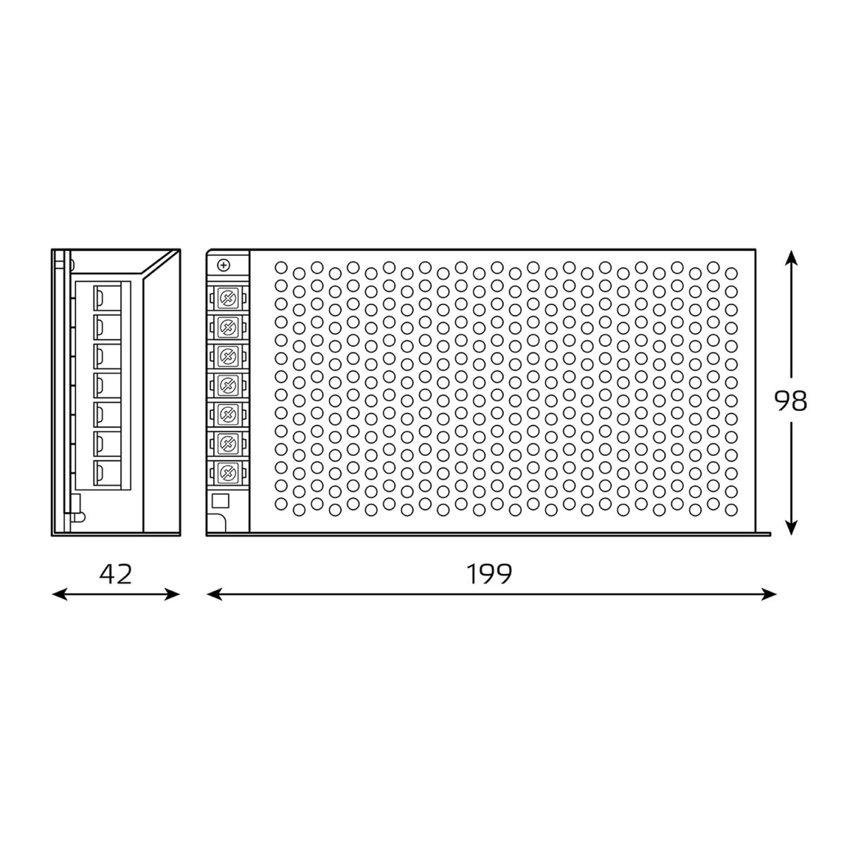 Блок питания Gauss Basic 150Вт DC12В 12.5А IP20 BT506