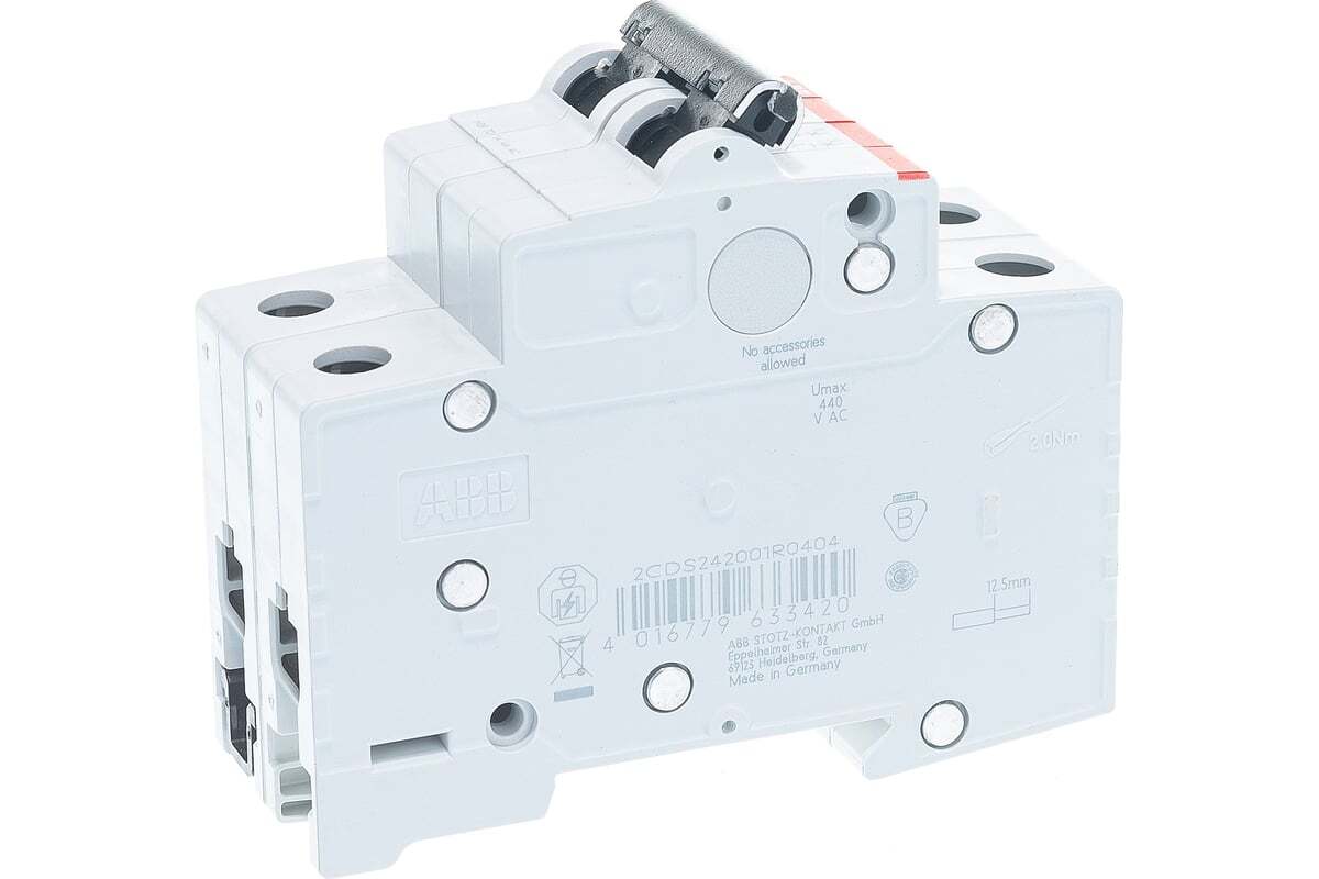 Автоматический выключатель ABB SH202L 2-полюсный C40 4.5кА