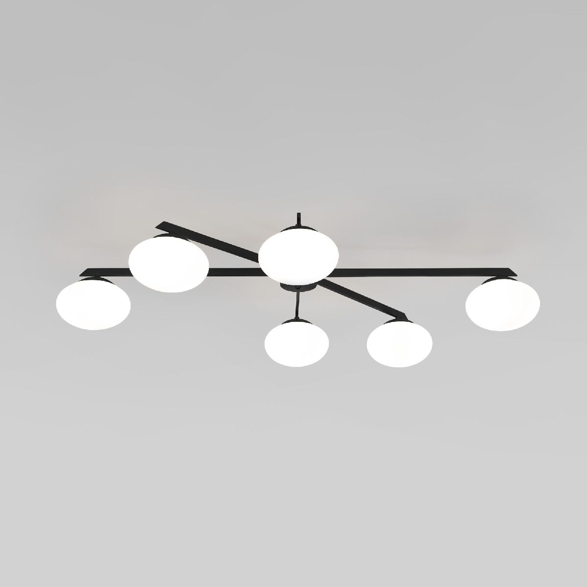 Потолочная люстра Eurosvet Opaline 70220/6 черный Smart a065765