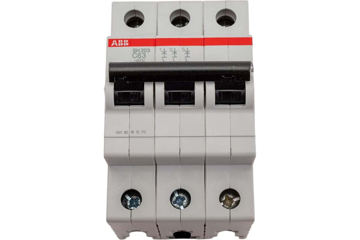 Автоматический выключатель ABB SH203 3-полюсный C63 6кА