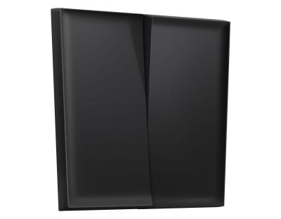 Лицевая панель SIGMA (Черный матовый) для 2-кл выключателей QUANT PRO Ambrella Volt SP8030