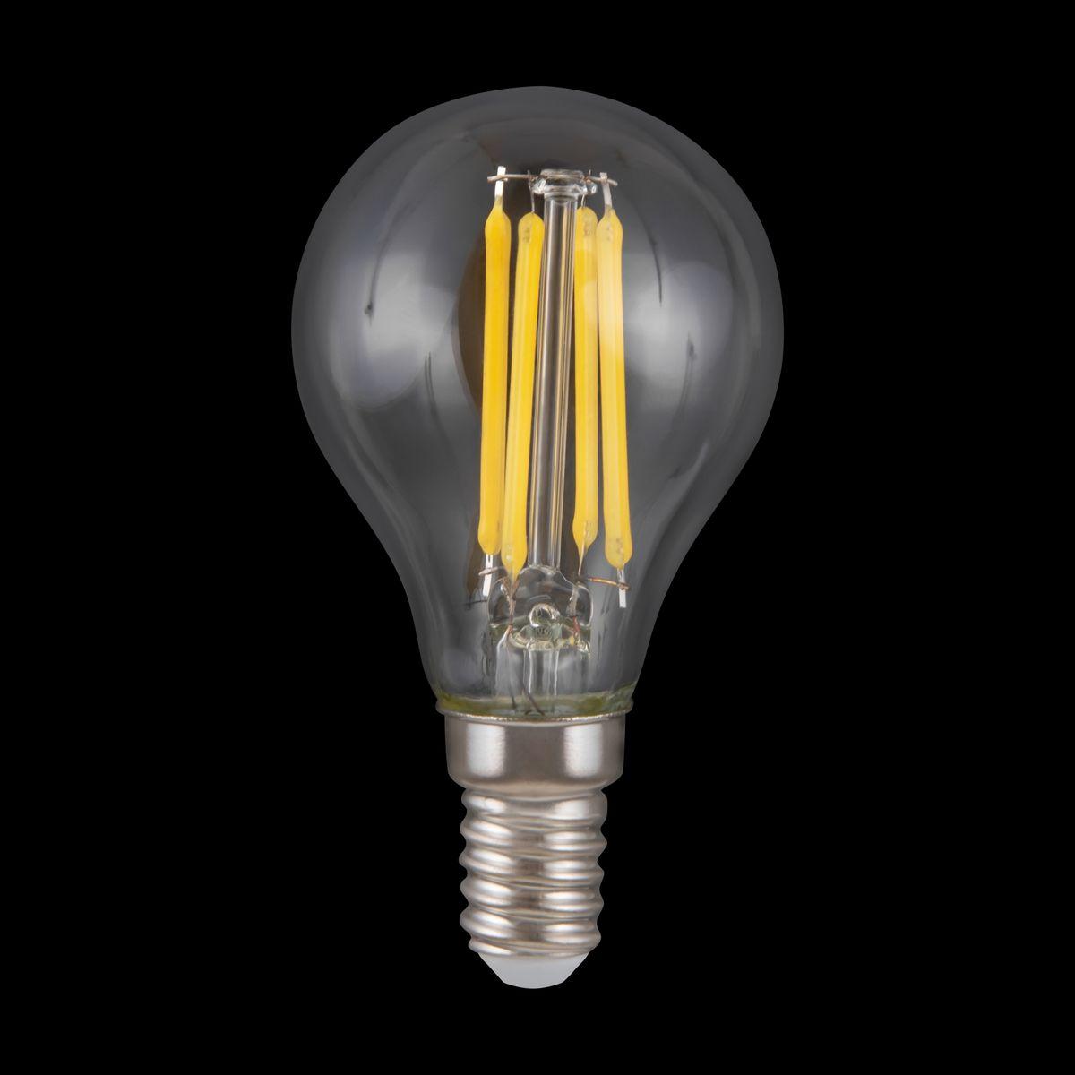 Лампа светодиодная филаментная диммируемая Voltega E14 4W 3000K прозрачная 8464