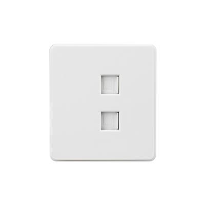 Розетка ROUND компьютерная двойная RJ45+RJ45 кат6 с/у перламутр KRANZ KR-78-0725-1 Розетка ROUND компьютерная двойная RJ45+RJ45 кат6 с/у перламутр KRANZ KR-78-0725-1