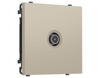Комплект механизма TV розетки оконечной экранированной SIGMA Кашемир 5-1000MHz 3dB QUANT PRO Ambrella Volt MS353005 (SP3530, PR199)