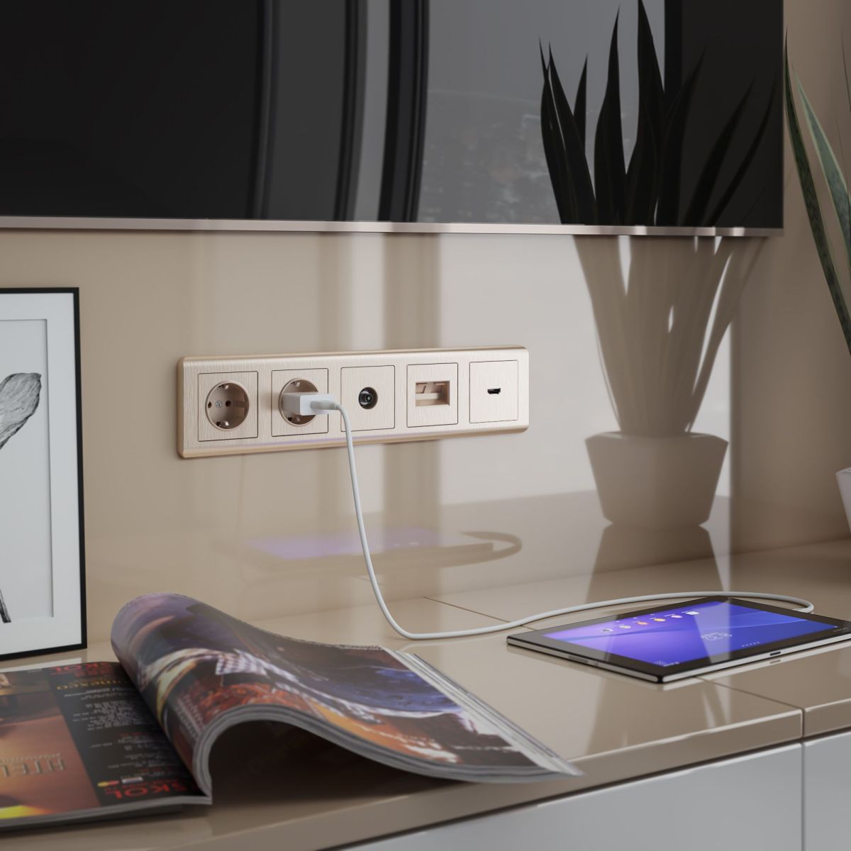 Накладка для розетки HDMI Werkel W1196010 4690389160738 a051433