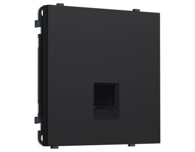 Комплект механизма компьютерной розетки SIGMA Черный Мягкое касание RJ-45 Ambrella Volt MS992010 (SP9920, PR188)