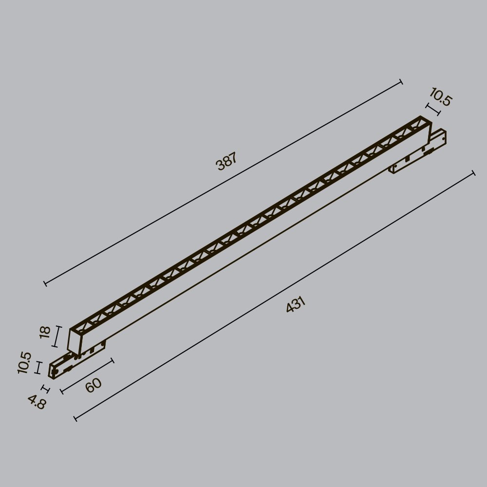 Трековый магнитный светильник Maytoni Points TR193-1-20W3K-M-B
