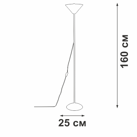 Торшер Vitaluce V2841-1/1P