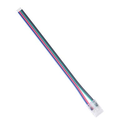 Коннектор прокалывающий 5 pin для гибкого соединения RGBW LED ленты 12мм, тип COB длина провода 150мм Apeyron 09-163