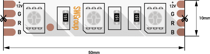 Светодиодная лента SWG SWG560-12-14.4-RGB-M 007268