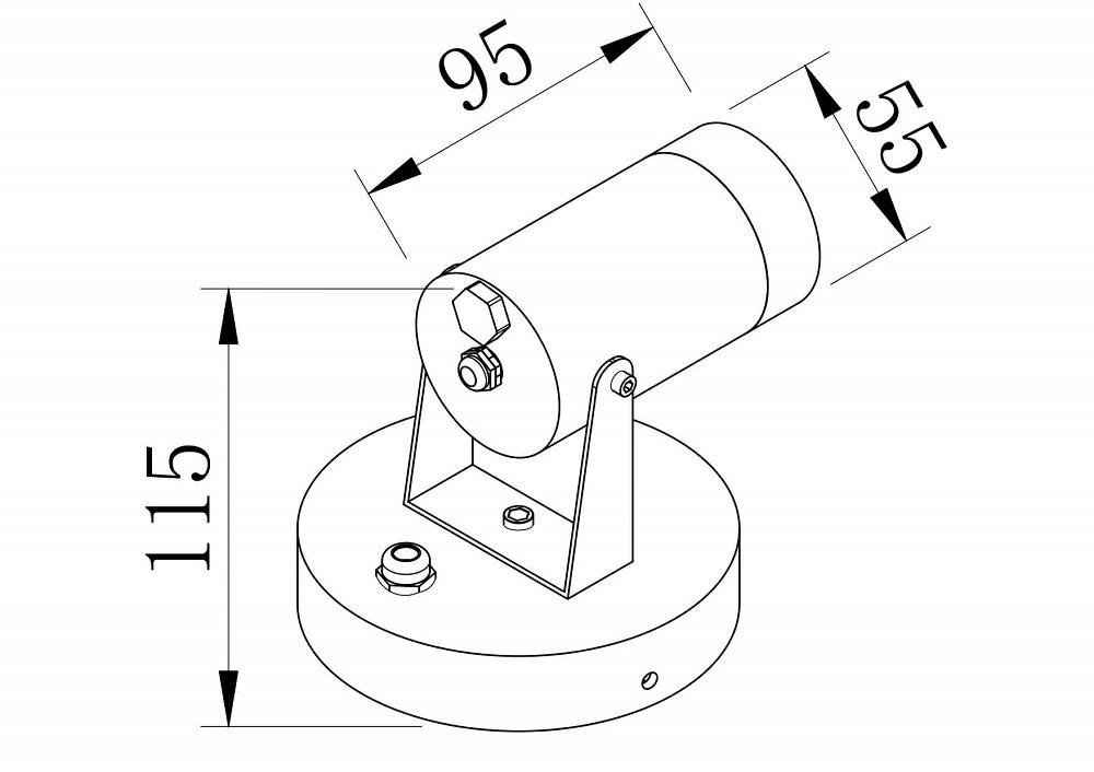 Настенный светильник Maytoni Scope O025WL-01B