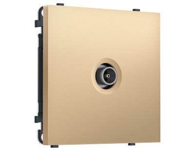 Комплект механизма TV розетки оконечной SIGMA Золото Мягкое касание 50-870 MHz 1dB QUANT PRO Ambrella Volt MS893010 (SP8930, PR202)