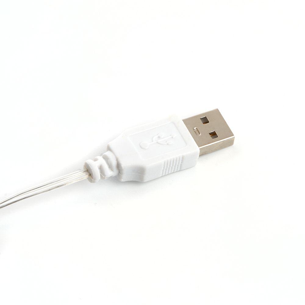 Светодиодная гирлянда Feron Роса USB дневной белый CL575 48184
