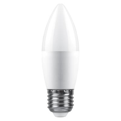 Лампа светодиодная Feron LB-980 свеча матовая E27 15W 175-265V 4000K 52070