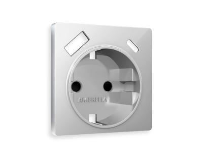 Лицевая панель для розетки с/з со шторками 2USB A+C Ambrella Volt Alfa AP4100
