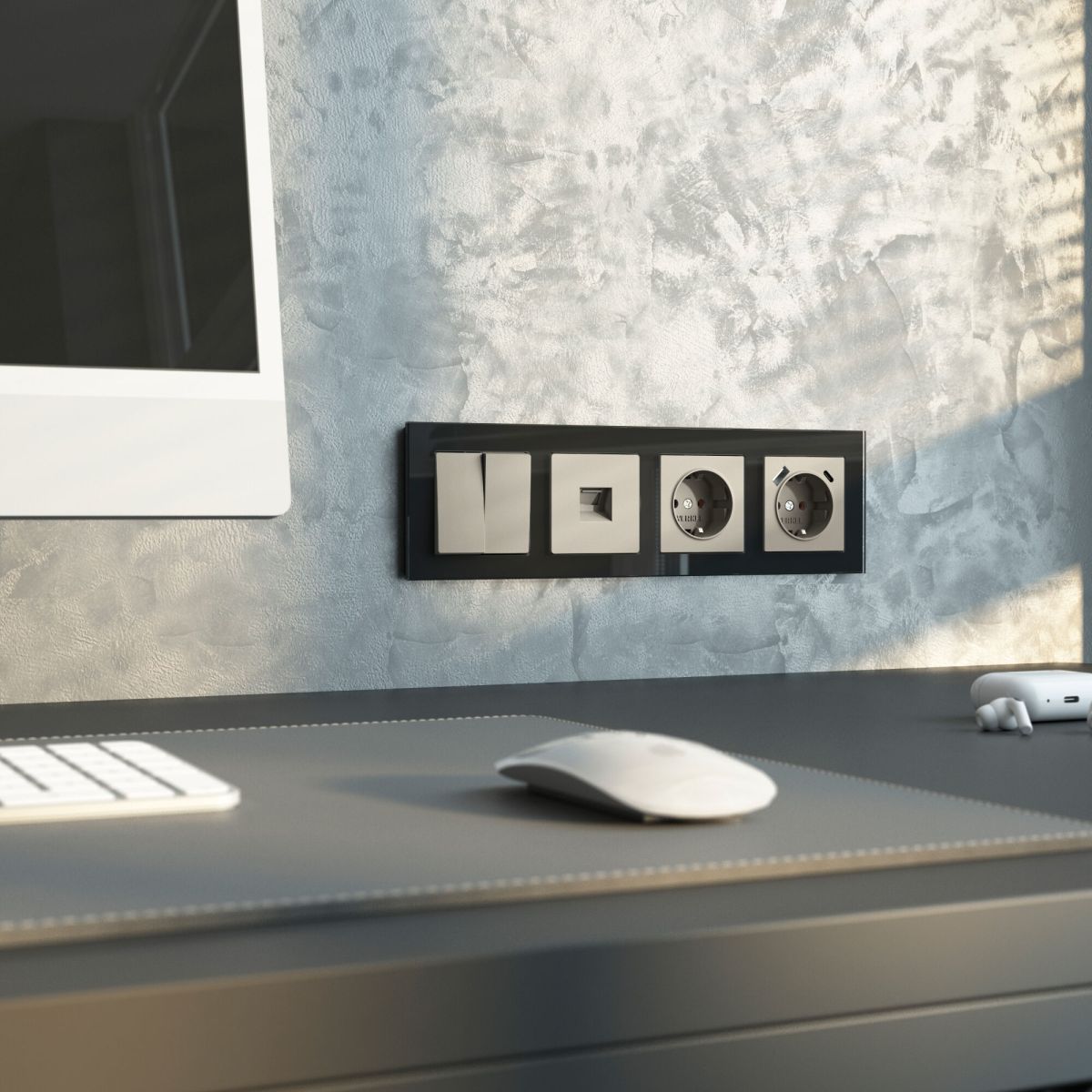 Выключатель двухклавишный проходной Werkel W1222004 4690389211928 a069458