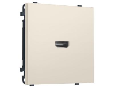 Комплект механизма розетки HDMI 2.1 SIGMA Бежевый матовый 30V/900MS 4K-120HZ 8K-60Hz QUANT PRO Ambrella Volt MS334030 (SP3340, PR223)
