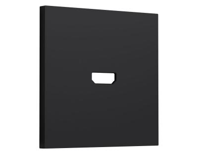 Лицевая панель SIGMA (Черный Мягкое касание) для HDMI розетки QUANT PRO Ambrella Volt SP9940