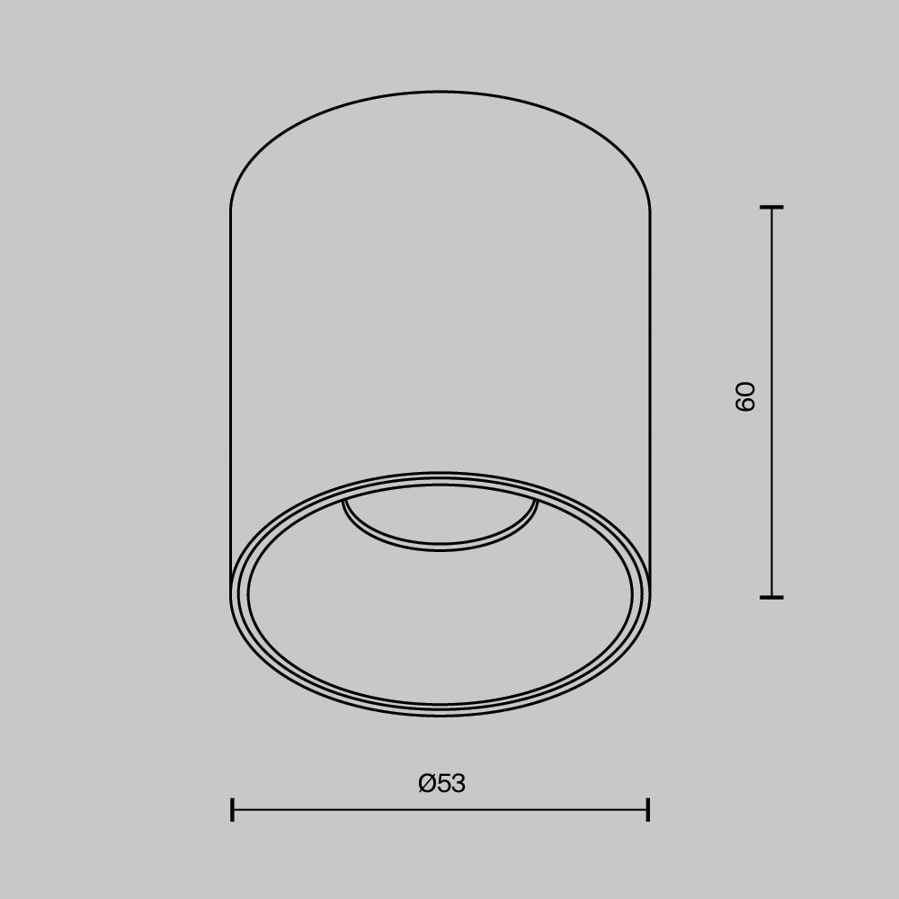 Накладной светильник Maytoni Alfa LED C064CL-5W3K-RD-B