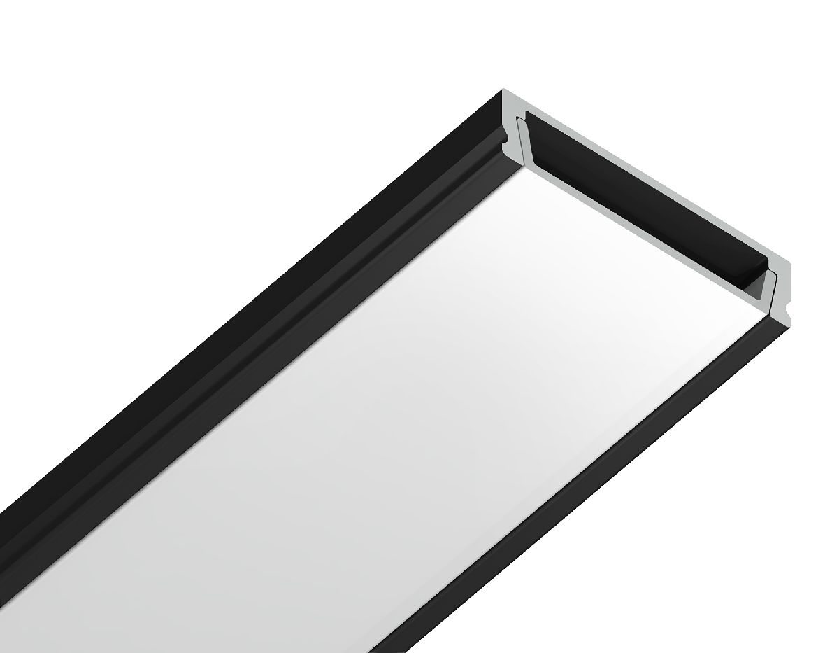 Алюминиевый накладной профиль Ambrella Light Alum Profile GP1800BK