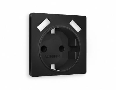Лицевая панель для розетки с/з со шторками 2USB A+A Ambrella Volt Alfa AP8090 Лицевая панель для розетки с/з со шторками 2USB A+A Ambrella Volt Alfa AP8090