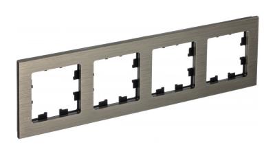 Рамка 4-ая Systeme Electric AtlasDesign Nature Металл латунь ATN312204