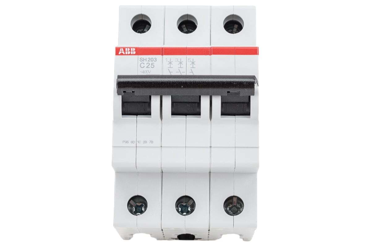 Автоматический выключатель ABB SH203 3-полюсный C25 6кА