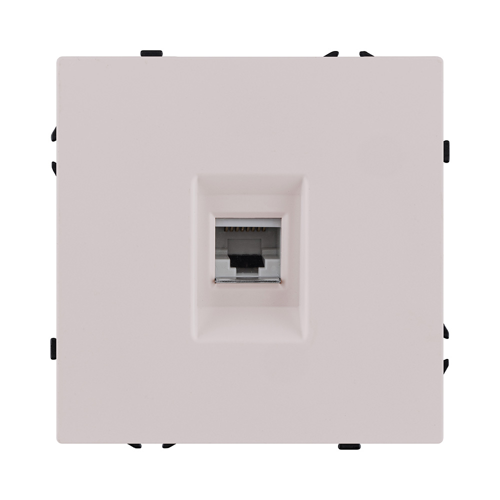 Розетка Ethernet RJ45 Cat.6, кашемир матовый Kollinger Eclipse EC-017CM