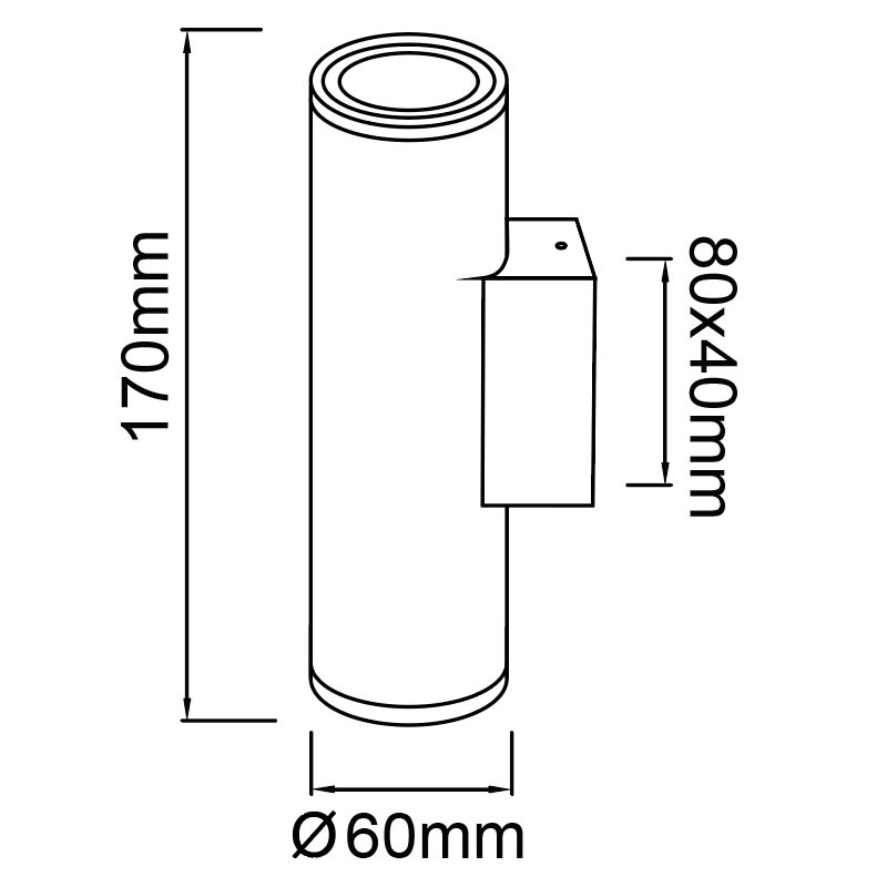 Уличный настенный светильник Mantra Pere 9097