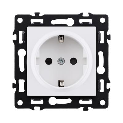 Розетка штепсельная SCHUKO 16A/250 В, белый Kollinger Asthetik AS-014WH