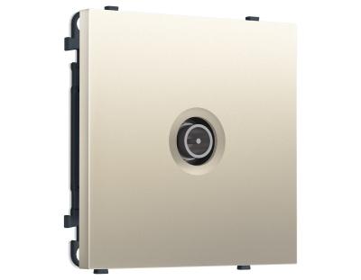 Комплект механизма TV розетки оконечной экранированной SIGMA Шёлк 5-1000MHz 3dB QUANT PRO Ambrella Volt MS553005 (SP5530, PR199)
