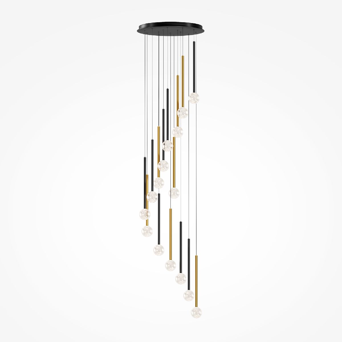 Каскадная люстра Maytoni Bubble dream MOD383PL-L40BBS3K - Elektrostandard.net Каскадная люстра Maytoni Bubble dream MOD383PL-L40BBS3K