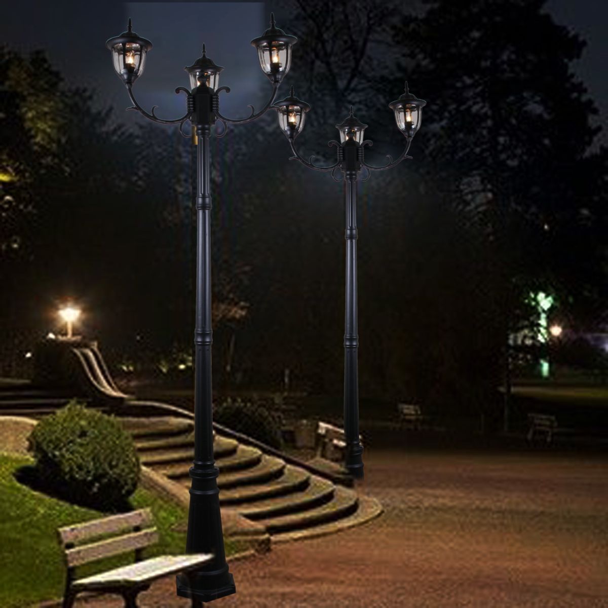 Парковый светильник Reluce 00867-0.7-003SL 2.0M BK