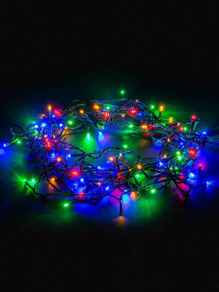 Светодиодная гирлянда TDM Electric СГ100MЗ10 250V разноцветная 8 режимов SQ0361-0041