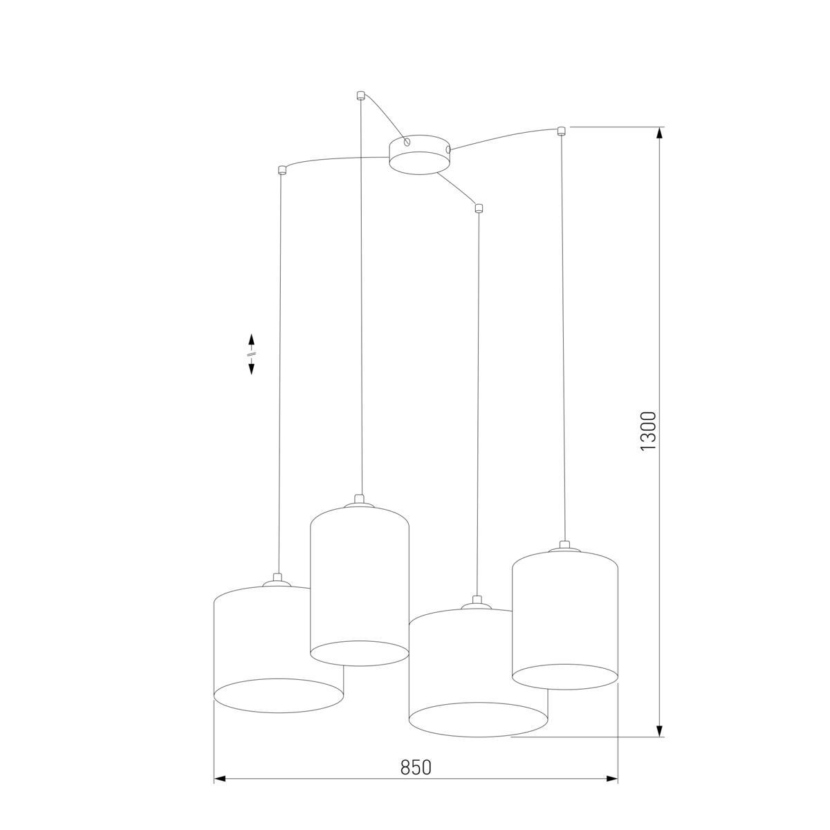 Подвесная люстра TK Lighting 6585 Juta