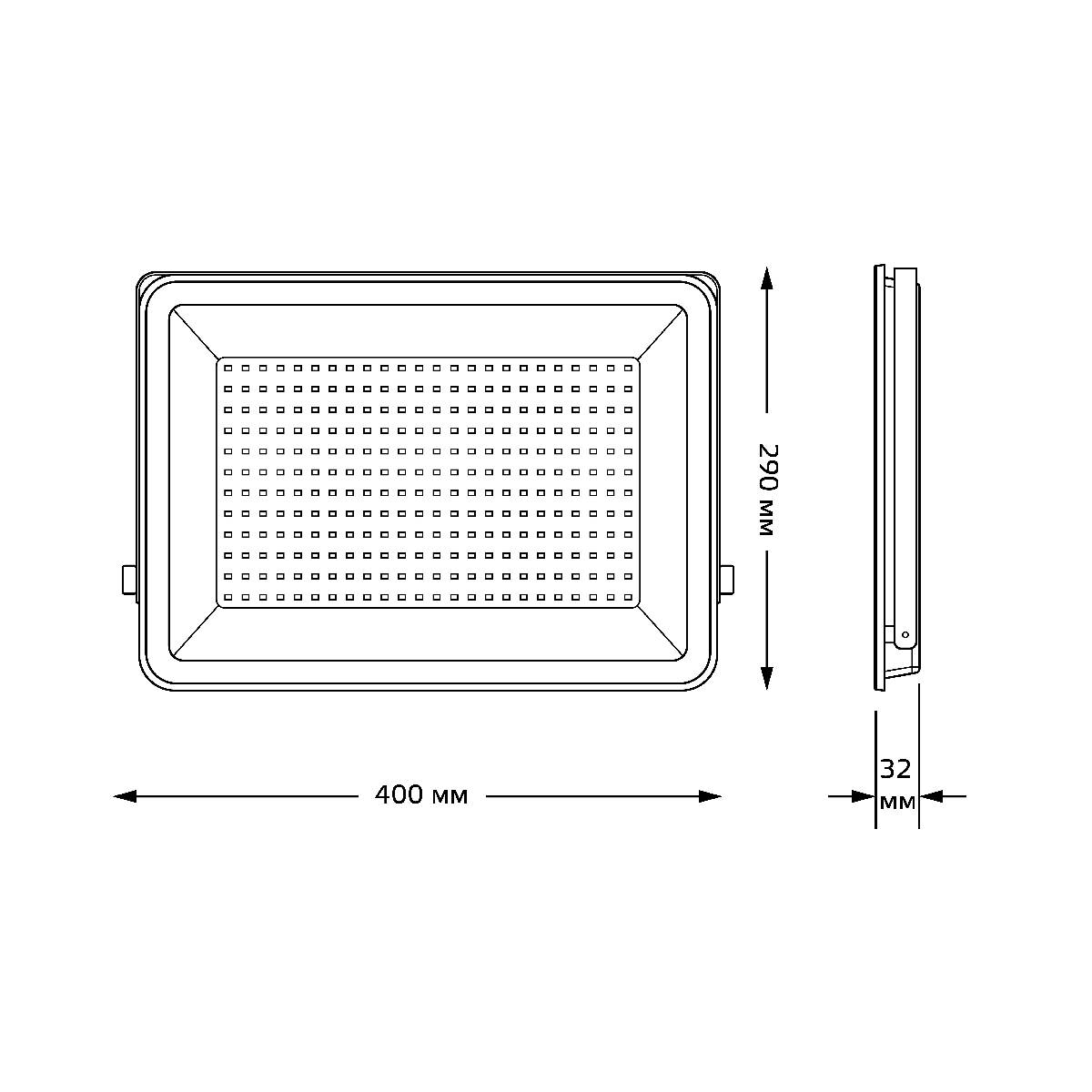 Прожектор светодиодный Gauss Qplus 200W 6500К 690511200