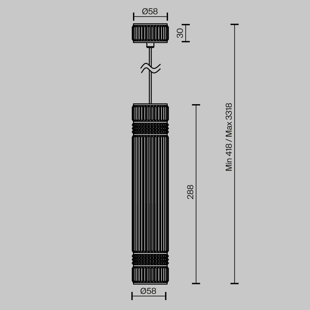 Подвесной светильник Maytoni Metropolis MOD475PL-01B