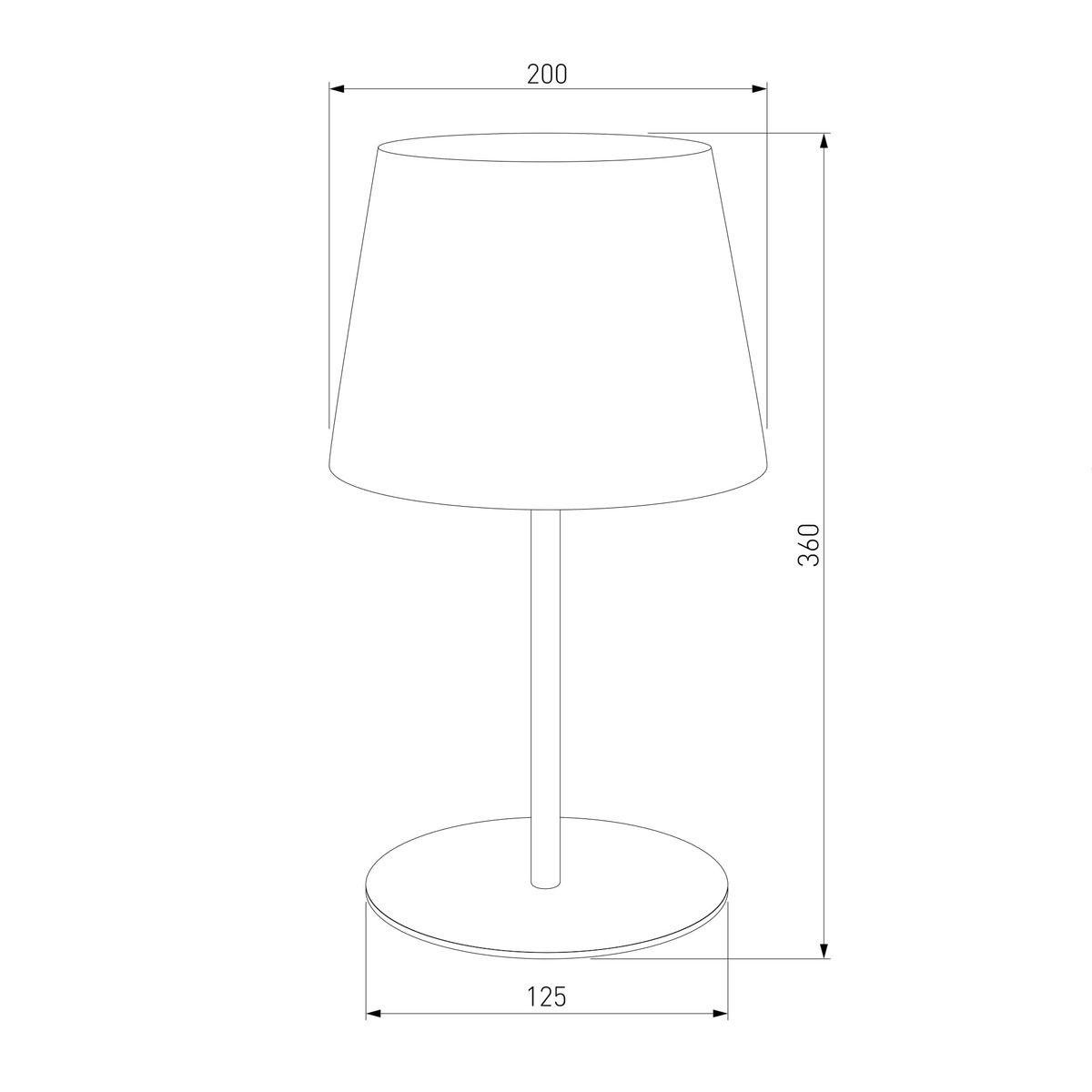 Настольная лампа TK Lighting 2936 Maja Black