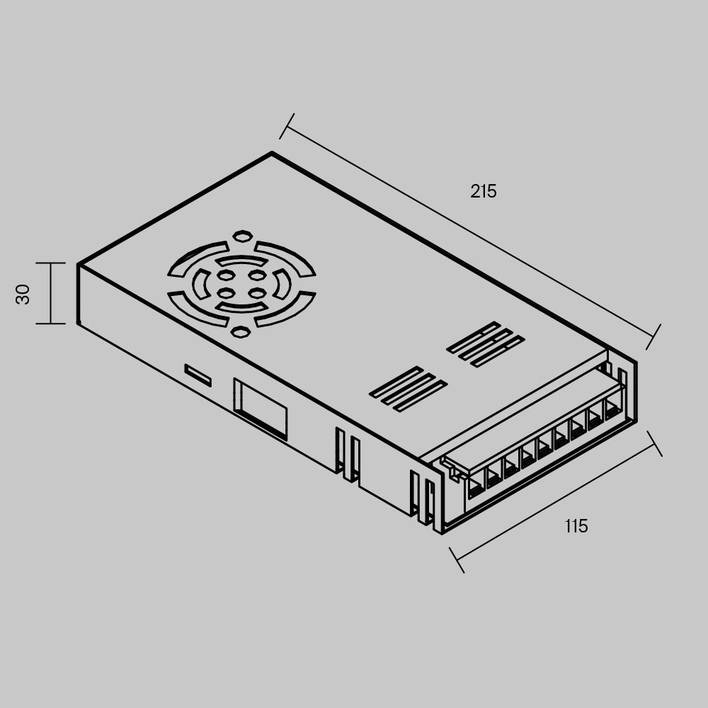 Блок питания Maytoni Led Strip PSL002 12В 350Вт IP20 811013