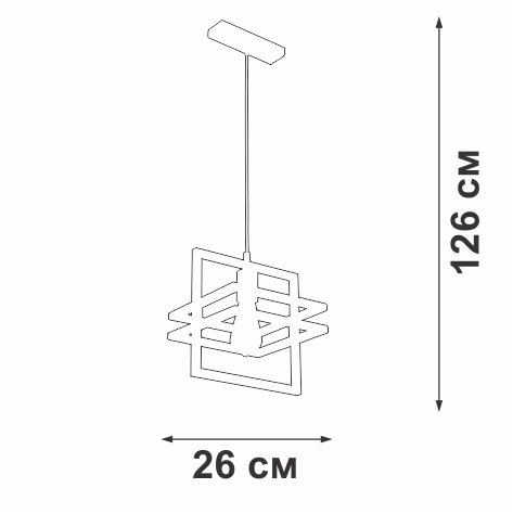 Подвесной светильник Vitaluce V2861-1/1S