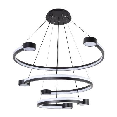 Подвесная люстра LED4U L7100-3 BK Подвесная люстра LED4U L7100-3 BK