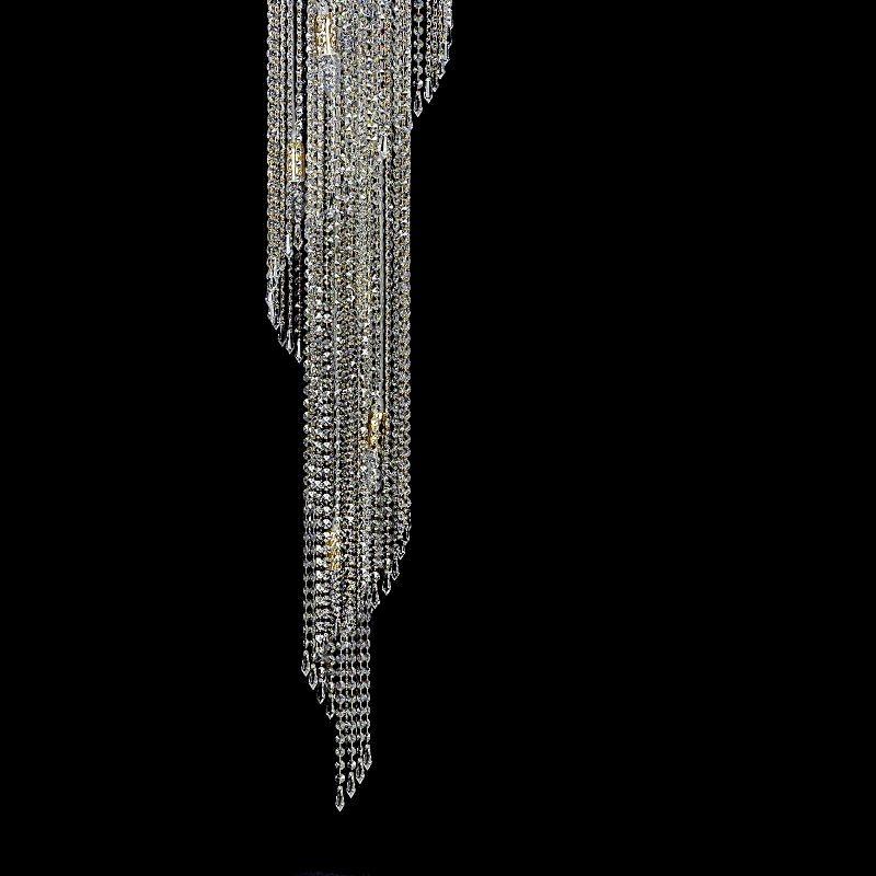 Каскадная люстра Artglass Spiral Column 1000X2500 CE