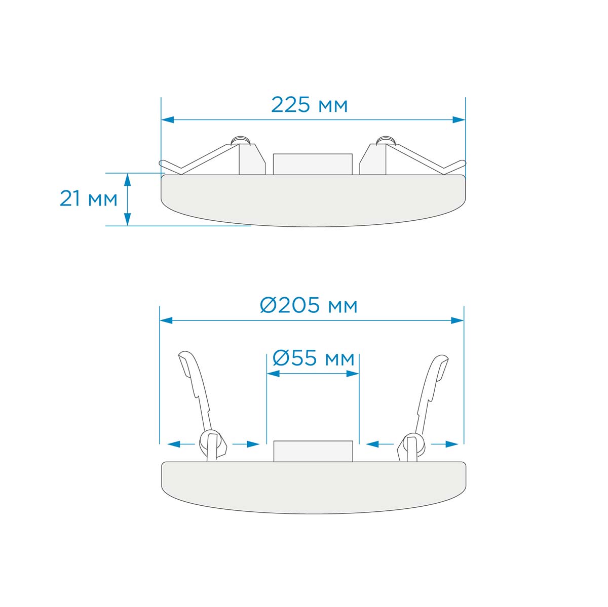 Встраиваемая светодиодная панель безрамочная Apeyron FLP 06-111